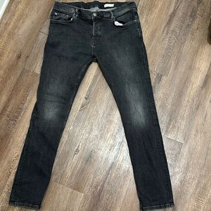 All Saints Men's Skinny Jeans in Faded Black